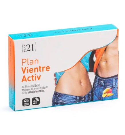 Plan Vientre Activ 45 Cápsulas Vegetales Plameca