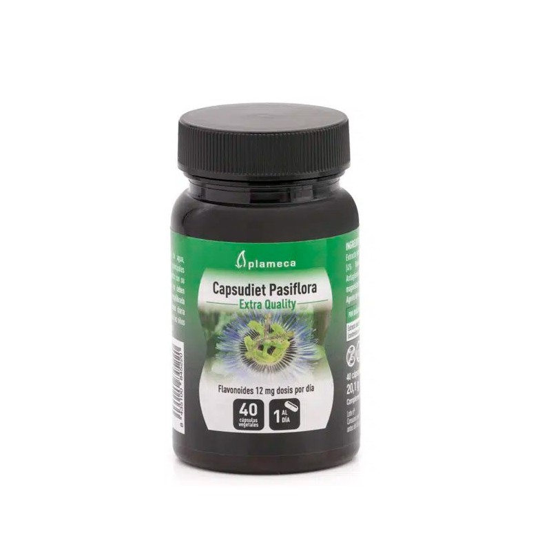 Capsudiet Pasiflora 40 Cápsulas Vegetales Plameca