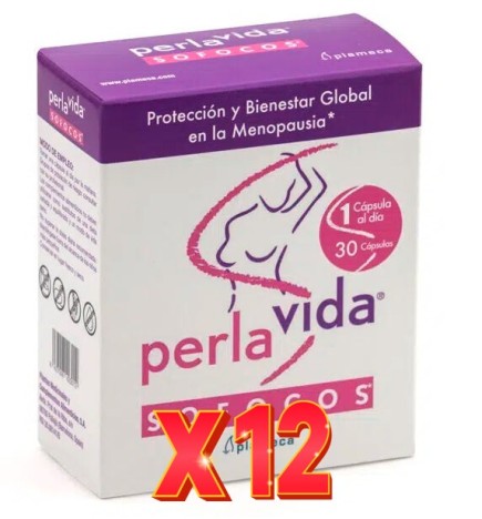Pack 12 unidades Perlavida Sofocos 30 Cápsulas Plameca