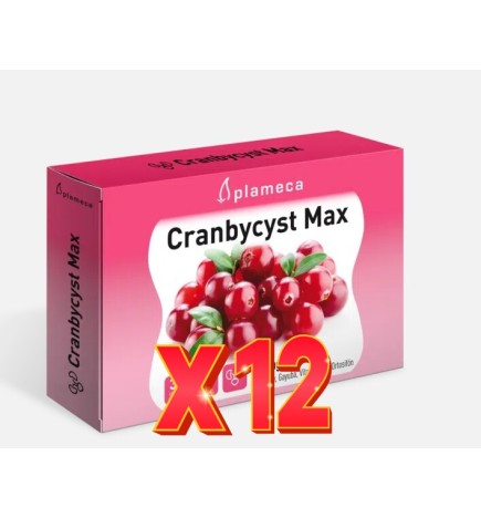 Pack 12 unidades Cranbycyst Max 30 Cápsulas Vegetales Plameca