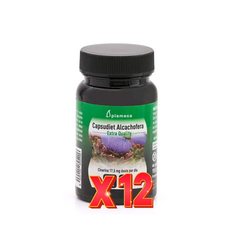 Pack 12 unidades Capsudiet Alcachofera 40 Cápsulas Vegetales Plameca Pack 12 unidades Capsudiet Alcachofera 40 Cápsulas Vegetales Plameca