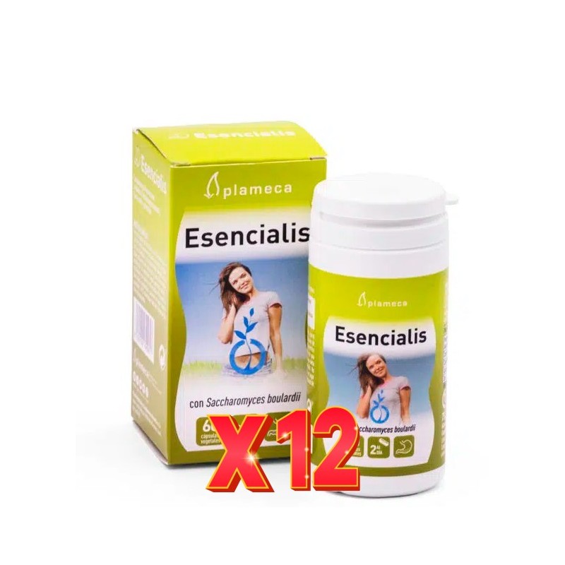 Pack 12 unidades Esencialis 60 Cápsulas Vegetales Plameca