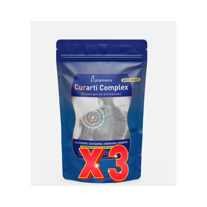 Pack de 3 unidades Curarti Complex Polvo 280 G Plameca