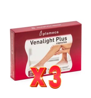 Pack de 3 unidades Venalight Plus Cápsulas  30 Cápsulas Vegetales Plameca