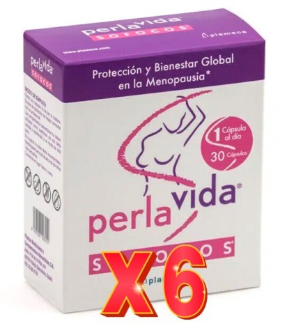 Pack de 6 unidades Perlavida Sofocos 30 Cápsulas Plameca