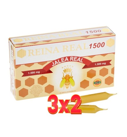 Pack de 3x2 unidades Reina Real 1.500 20 Ampollas Robis