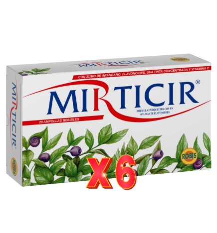Pack de 6 unidades Mirticir 20 Ampollas Robis
