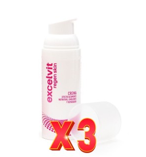 Pack de 3 unidades Excelvit Regen Skin Crema 50 Ml