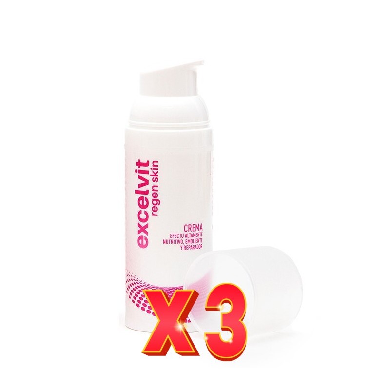 Pack de 3 unidades Excelvit Regen Skin Crema 50 Ml Pack de 3 unidades Excelvit Regen Skin Crema 50 Ml