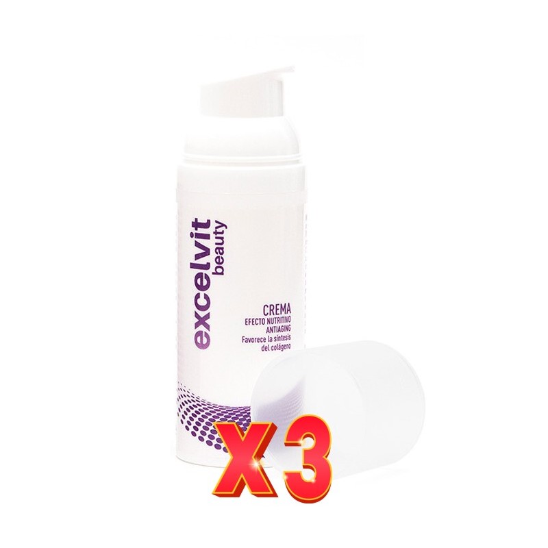 Pack de 3 unidades Excelvit Beauty Crema 50 M.