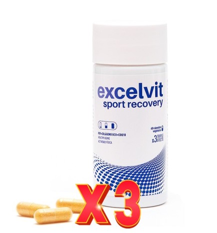 Pack de 3 unidades Excelvit Sport Recovery 60 Capsulas