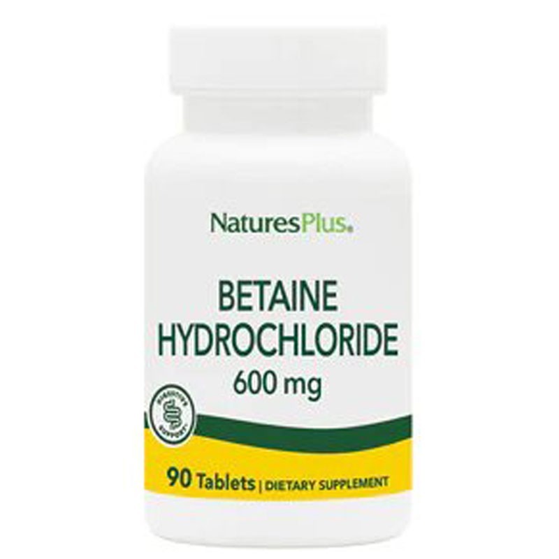 Betaina Hcl 600 Mg 90 Comprimidos Natures Plus Betaina Hcl 600 Mg 90 Comprimidos Natures Plus