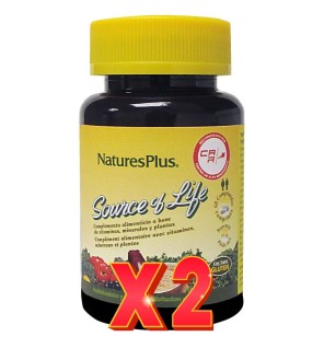 Pack de 2 unidades Source Of Life 60Comprimidos Natures Plus