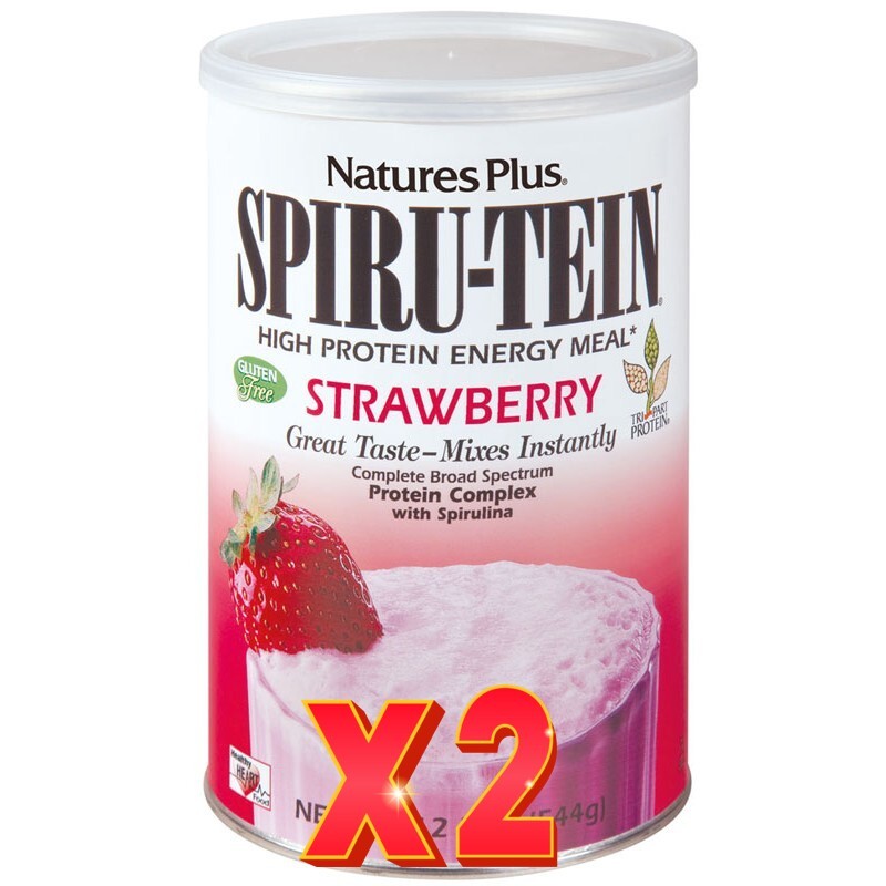 Pack de 2 unidades Spiru-Tein Fresa 544G Natures Plus Pack de 2 unidades Spiru-Tein Fresa 544G Natures Plus
