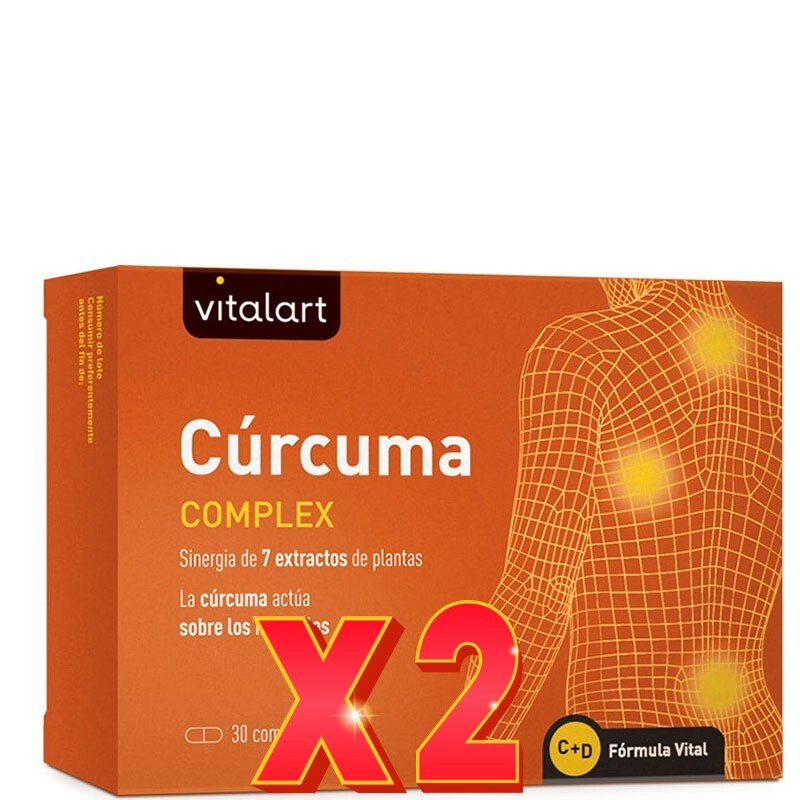 Pack de 2 unidades Curcuma Complex 30 Comprimidos Vitalart Pack de 2 unidades Curcuma Complex 30 Comprimidos Vitalart