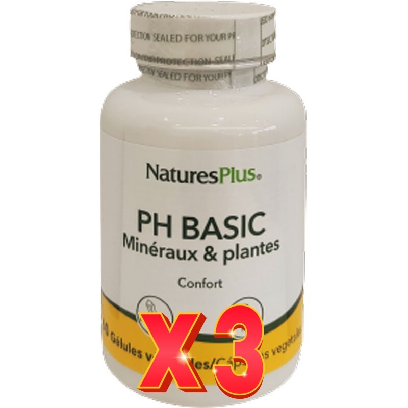 Pack de 3 unidades Ph Basic 60 Cápsulas Natures Plus Pack de 3 unidades Ph Basic 60 Cápsulas Natures Plus