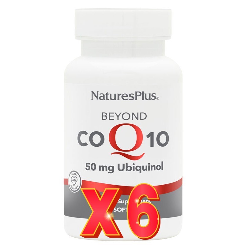 Pack de 6 unidades Beyond Coq10 Ubiquinol 50 Mg 30 Perlas Natures Plus