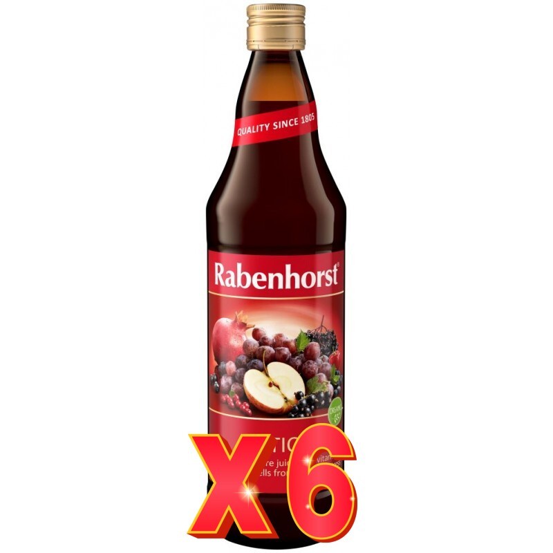 Pack de 6 unidades Zumo Antiox Ecologico 750 Ml Rabenhorst Pack de 6 unidades Zumo Antiox Ecologico 750 Ml Rabenhorst