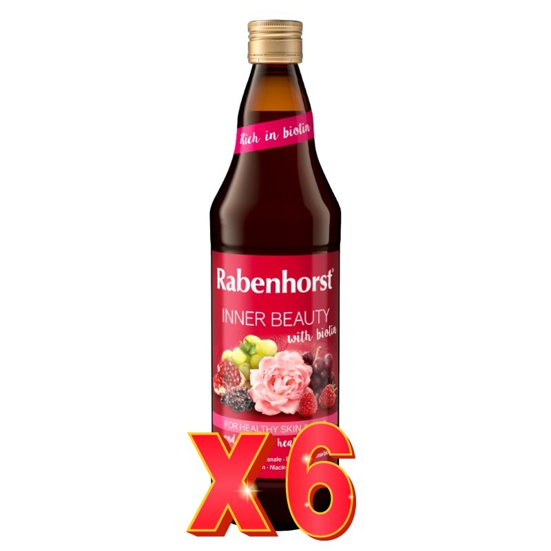 Pack de 6 unidades Zumo Inner Beauty 750 Ml Rabenhorst Pack de 6 unidades Zumo Inner Beauty 750 Ml Rabenhorst