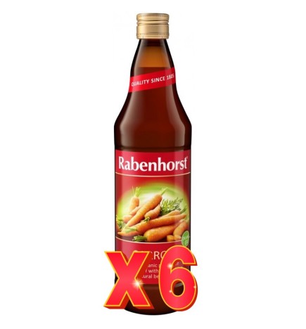 Pack de 6 unidades Zumo Zanahoria Ecologico 750 Ml Rabenhorst