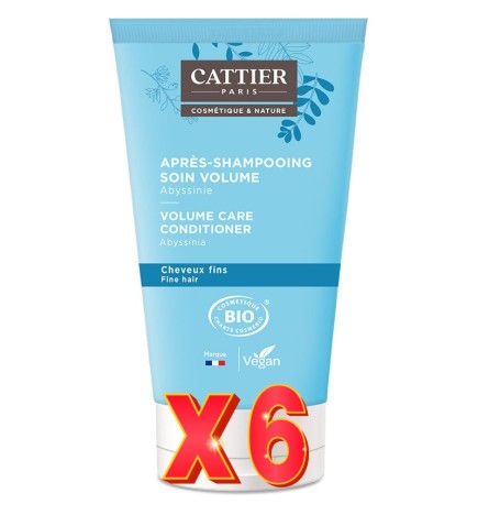 Pack de 6 unidades Acondicionador Volumen 150 Ml Cattier