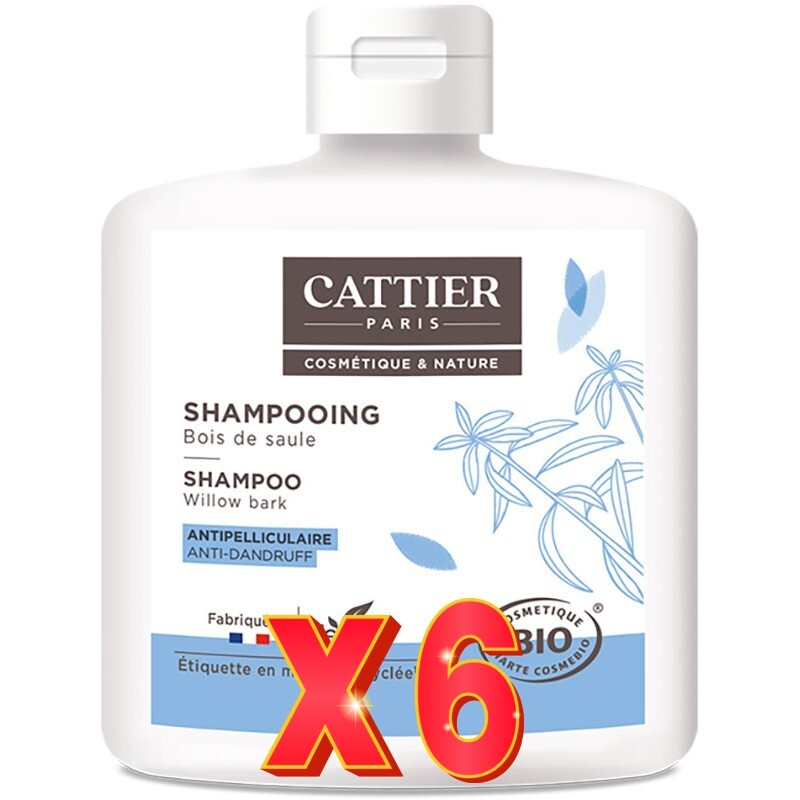 Pack de 6 unidades Champu Anticaspa 250 Ml Cattier Pack de 6 unidades Champu Anticaspa 250 Ml Cattier
