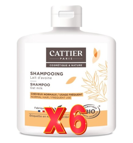 Pack de 6 unidades Champu Uso Frecuente 250 Ml Cattier