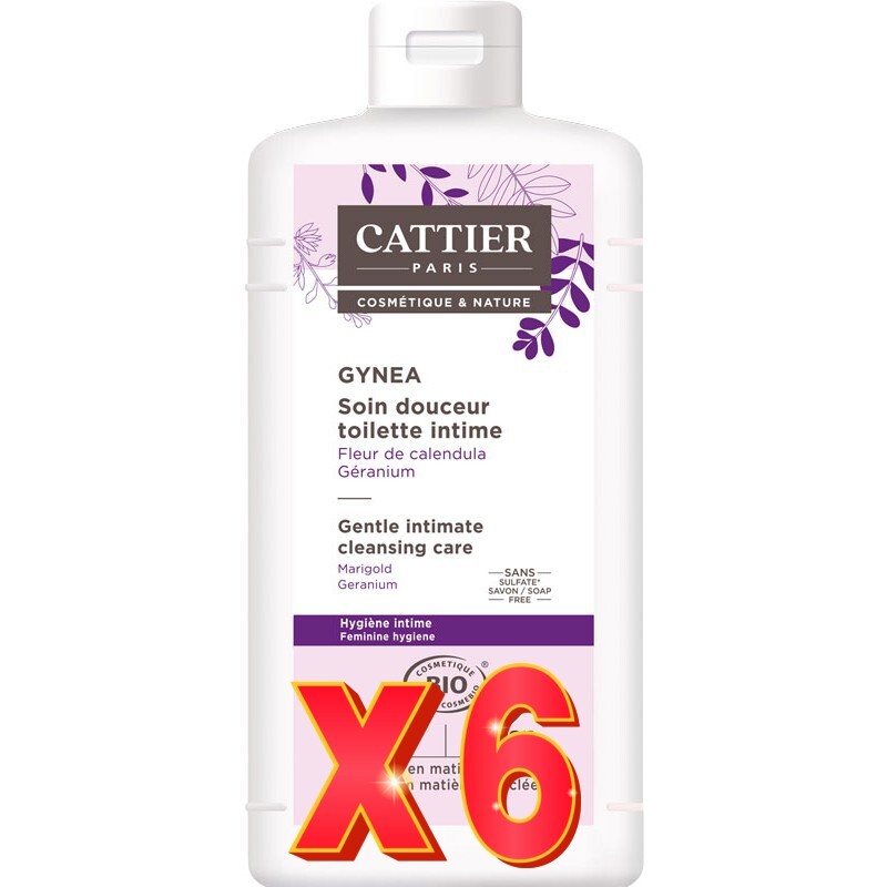 Pack de 6 unidades Gel Suave - Cuidado Delicado 200 Ml Cattier Pack de 6 unidades Gel Suave - Cuidado Delicado 200 Ml Cattier