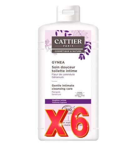 Pack de 6 unidades Gel Suave - Cuidado Delicado 200 Ml Cattier
