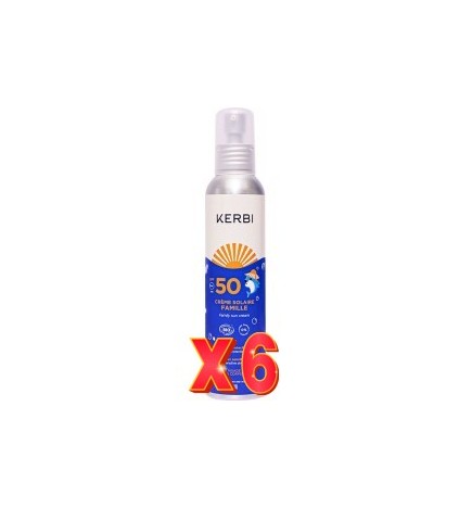 Pack de 6 unidades Kerbi Leche Solar Mineral Spf50 150 Ml Kerbi