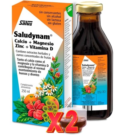 Pack de 2 unidades Saludynam 250 ml Salus