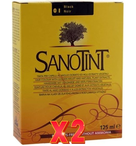 Pack de 2 unidades SANOTINT Classic 01 Negro