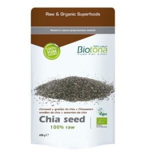 Black chia seed/Semillas de Chia Negra bio 400g Biotona