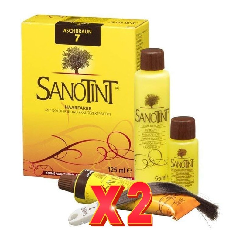 Pack de 2 unidades SANOTINT Classic 07 Castaño ceniza