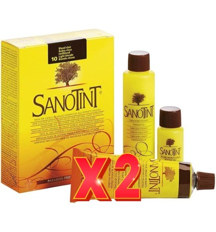 Pack de 2 unidades SANOTINT Classic 10 Rubio claro