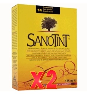 Pack de 2 unidades SANOTINT Classic 14 Rubio oscuro