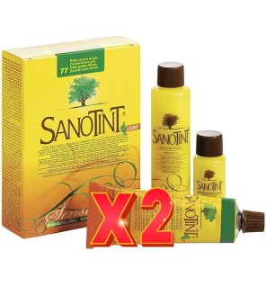 Pack de 2 unidades SANOTINT Sensitive 77 Rubio oscuro dorado