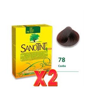Pack de 2 unidades SANOTINT Sensitive 78 Caoba