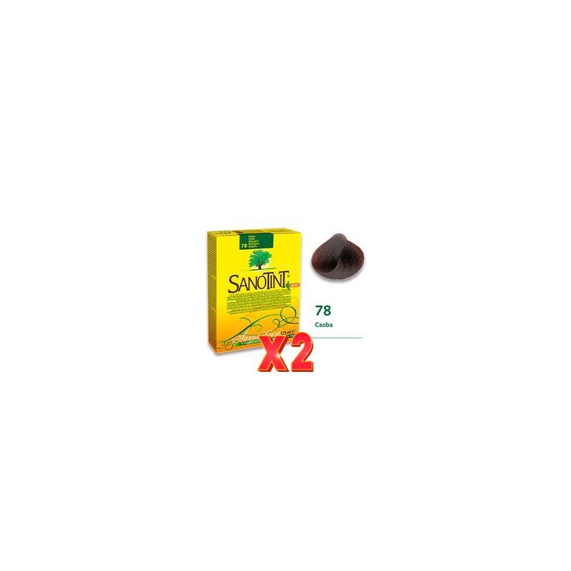 Pack de 2 unidades SANOTINT Sensitive 78 Caoba