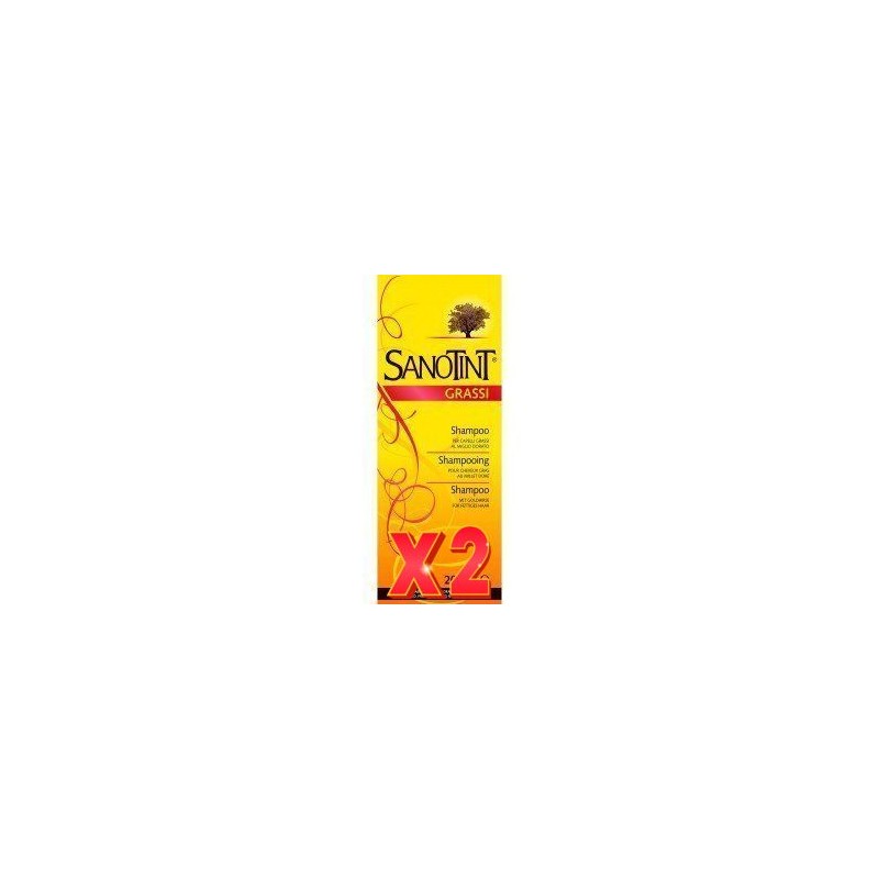 Pack de 2 unidades SANOTINT Champú Grassi / Cabello graso 200 ml Pack de 2 unidades SANOTINT Champú Grassi / Cabello graso 200 ml