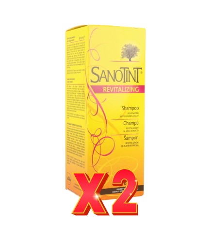 Pack de 2 unidades SANOTINT Champú Revitalizante 200 ml