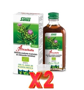 Pack de 2 unidades Alcachofa jugo bio 200 ml Schoenenberger Salus 200 ml Schoenenberger Salus