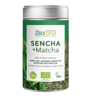 Sencha+Matcha Te Verde 70 Gramos Bio Vegan Biotona