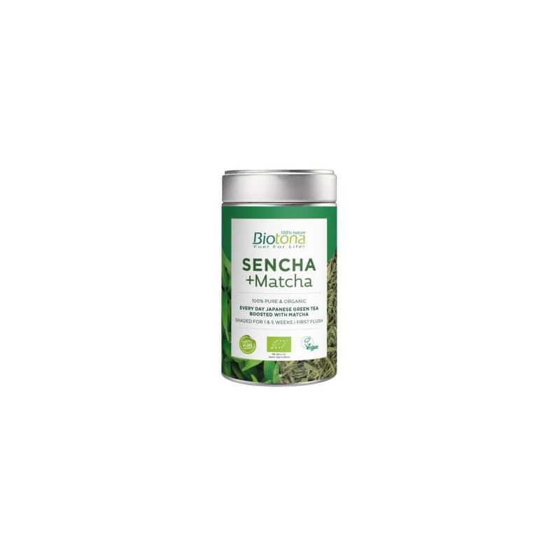 Sencha+Matcha Te Verde 70 Gramos Bio Vegan Biotona Sencha+Matcha Te Verde 70 Gramos Bio Vegan Biotona