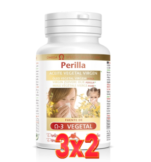 Pack 3x2 unidades Aceite Vegetal De Perilla 120 Perlas Intersa