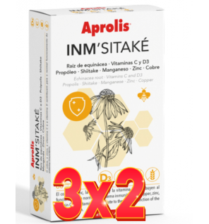 Pack 3x2 unidades Aprolis Inm'Sitake + D3 60 Capsulas Intersa