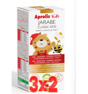 Pack 3x2 unidades Aprolis Kids Jarabe Classic 180 Ml Intersa