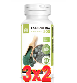 Pack 3x2 unidades Espirulina (500 Mg.) 180 Comprimidos Bio Intersa