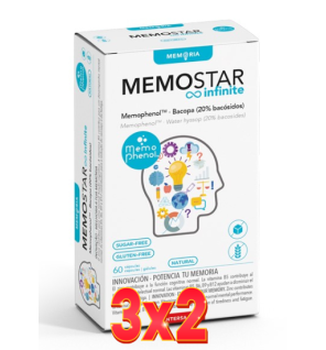 Pack 3x2 unidades Memostar Infinite 60 Caps Intersa