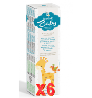 Pack 6 unidades Aceite De Masaje Bebe 100 Ml Esential Aroms